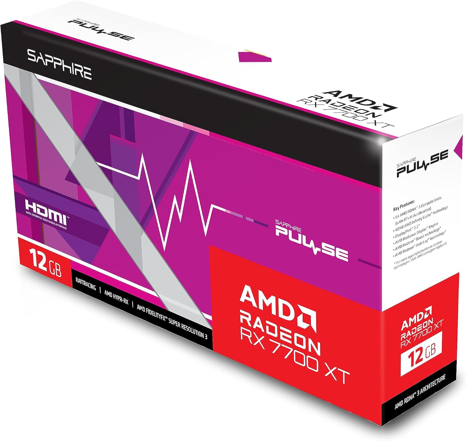 RX 7700 XT 12GB Sapphire Pulse AMD Radeon RX 7700 XT 12GB Sapphire Pulse AMD Radeon